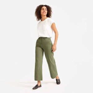 Everlane The Wide Leg Crop Pant in Surplus Size 14 NWT